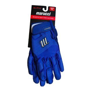 Marucci Blue Reserve Adult Baseball Batting Gloves Pair SZ XL Grip Hitting Bball